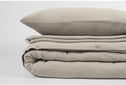 Постільна білизна вафельна Waffle 200х220 см beige бежевий Постільна білизна вафельна Waffle 200х220 см beige бежевий