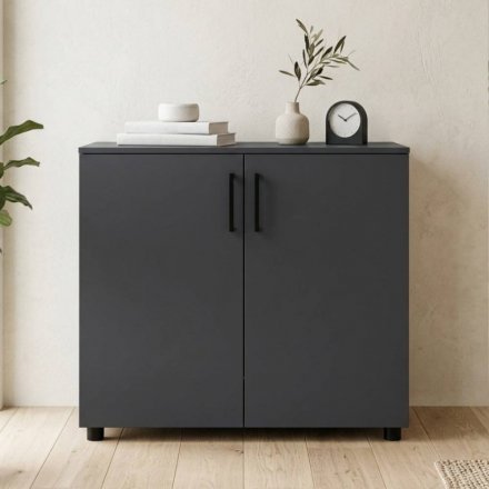 Комод Doros Торн Антрацит 2 ДСП 90х51.6х80 (DRS-012086) Комод Doros Торн Антрацит 2 ДСП 90х51.6х80 (DRS-012086)