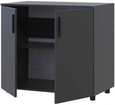 Комод Doros Торн Антрацит 2 ДСП 90х51.6х80 (DRS-012086) Комод Doros Торн Антрацит 2 ДСП 90х51.6х80 (DRS-012086)