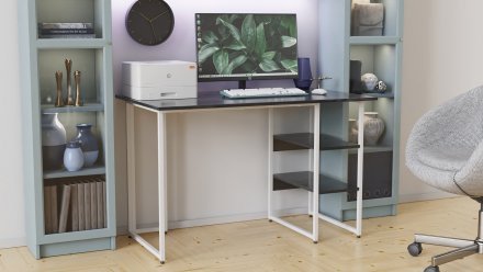 Письмовий стіл Ferrum-decor Гаррі 75x120x70 сірий ДСП Біле 16мм (FRD-101471)