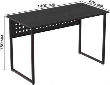 Комп'ютерний стіл Ferrum-decor Майк 75x140x60 чорний ДСП Сосна Кембра 32мм (FRD-103876) Комп'ютерний стіл Ferrum-decor Майк 75x140x60 чорний ДСП Сосна Кембра 32мм (FRD-103876)