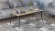 Стіл трансформер журнальний Dandi Small Ferrum-decor 45x120 160)x60 Чорний метал ДСП Дуб Сонома 16 мм (FRD-106788)