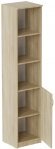 Пенал Анжело Ferrum-decor на 4 полиці з 1 дверима 1900x400x380 ДСП Дуб Сонома 16 мм (FRD-104914)