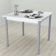 Стіл кухонний Ferrum-decor Агата 75x80x80 Сірий ДСП Біле 16мм (FRD-106251) Стіл кухонний Ferrum-decor Агата 75x80x80 Сірий ДСП Біле 16мм (FRD-106251)