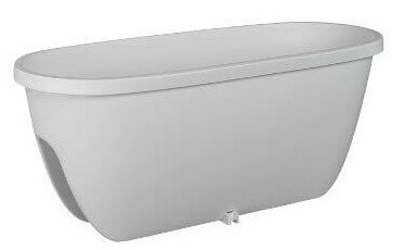 Кашпо на перила Balconia 60 см білий 41113810