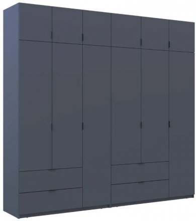 Шафа для одягу Doros Лукас Графіт 3+3 ДСП 255х50х240 DRS-011694 (42005113) Шафа для одягу Doros Лукас Графіт 3+3 ДСП 255х50х240 DRS-011694 (42005113)
