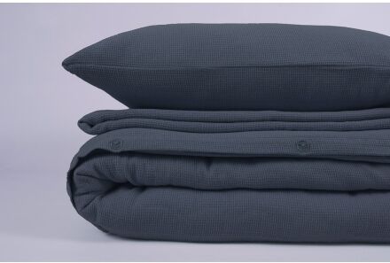 Постільна білизна вафельна Waffle 200х220 см indigo індиго Постільна білизна вафельна Waffle 200х220 см indigo індиго