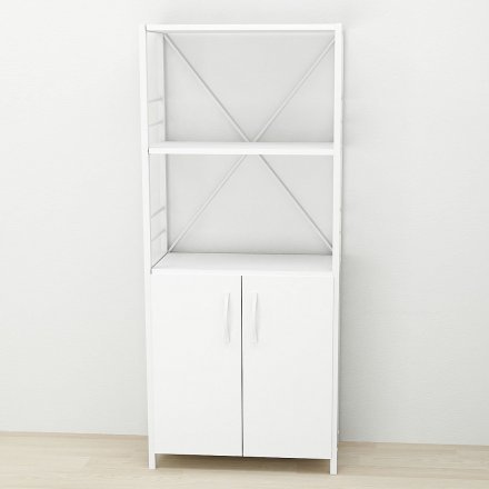 Етажерка 3/60 Ferrum-decor Серії Конект із тумбою 144x60x28 Білий ДСП Біле (FRD-104449) Етажерка 3/60 Ferrum-decor Серії Конект із тумбою 144x60x28 Білий ДСП Біле (FRD-104449)