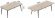 Стіл трансформер журнальний Dandi Small Ferrum-decor 45x120 160)x60 Чорний метал ДСП Дуб Сан-Марино 16 мм (FRD-106790)