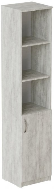 Пенал Анжело Ferrum-decor на 4 полиці з 1 дверима 1900x400x380 ДСП Бетон 16 мм (FRD-104916)