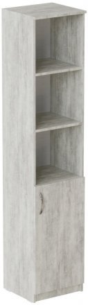 Пенал Анжело Ferrum-decor на 4 полиці з 1 дверима 1900x400x380 ДСП Бетон 16 мм (FRD-104916)