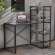 Письмовий стіл Ferrum-decor Серії Конект з етажеркою 75x120x60 чорний ДСП Сосна Кембра 16мм (FRD-104224)