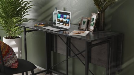 Стіл-книга трансформер Оріон 3 Ferrum-decor 750x1150x880 Чорний метал ДСП Сосна Кембра 16 мм (FRD-105083) Стіл-книга трансформер Оріон 3 Ferrum-decor 750x1150x880 Чорний метал ДСП Сосна Кембра 16 мм (FRD-105083)