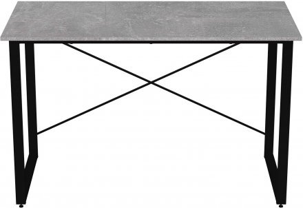 Стіл письмовий Дейв Ferrum-decor 750x1200x600 Чорний метал ДСП Бетон 16 мм (FRD-106440)