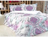 Постільна білизна Saten Digital Violet євро 200х220 см Постільна білизна Saten Digital Violet євро 200х220 см