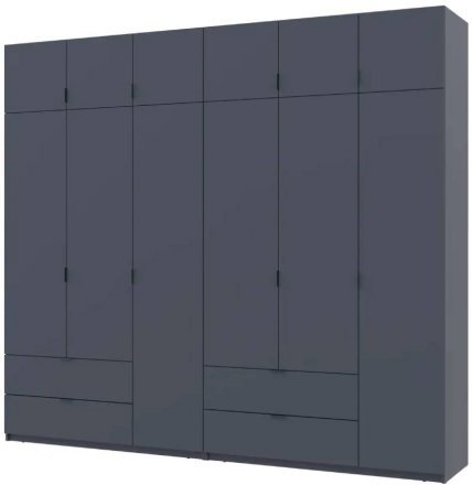 Шафа для одягу Doros Лукас Графіт 3+3 ДСП 270х50х240 DRS-011695 (42005117) Шафа для одягу Doros Лукас Графіт 3+3 ДСП 270х50х240 DRS-011695 (42005117)