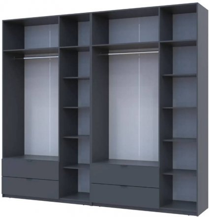 Шафа для одягу Doros Лукас Графіт 3+3 ДСП 270х50х240 DRS-011695 (42005117) Шафа для одягу Doros Лукас Графіт 3+3 ДСП 270х50х240 DRS-011695 (42005117)