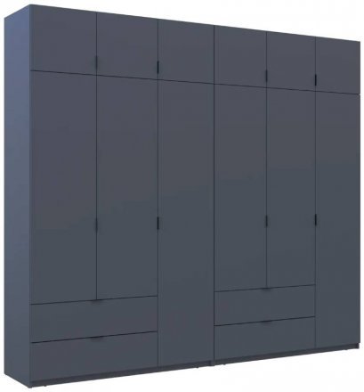 Шафа для одягу Doros Лукас Графіт 3+3 ДСП 270х50х240 DRS-011695 (42005117) Шафа для одягу Doros Лукас Графіт 3+3 ДСП 270х50х240 DRS-011695 (42005117)