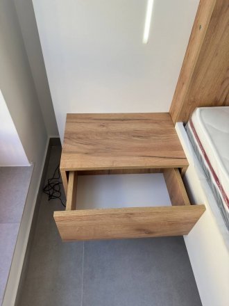 Ліжко (каркас) Perfect Home 3Д / 3D 160 двоспальне з тумбами приліжковими та підсвіткою Білий/дуб крафт золотий (PFH-091046) Ліжко (каркас) Perfect Home 3Д / 3D 160 двоспальне з тумбами приліжковими та підсвіткою Білий/дуб крафт золотий (PFH-091046)