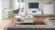 Стіл журнальний Perfect Home Нова / Nova з 2 шухлядами та золотими ніжками L104 Білий (PFH-091249)