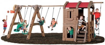 Игровой центр Naturally Playful Adventure Lodge Play Center with Glider 801400 Игровой центр Naturally Playful Adventure Lodge Play Center with Glider 801400