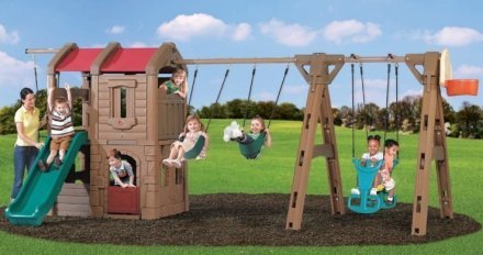 Игровой центр Naturally Playful Adventure Lodge Play Center with Glider 801400 Игровой центр Naturally Playful Adventure Lodge Play Center with Glider 801400