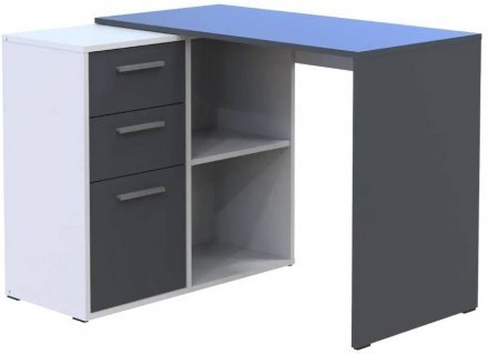 Офісний стіл Doros T8 Білий/Графіт 100х83х75 (DRS-011891) Офісний стіл Doros T8 Білий/Графіт 100х83х75 (DRS-011891)