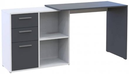Офісний стіл Doros T8 Білий/Графіт 100х83х75 (DRS-011891) Офісний стіл Doros T8 Білий/Графіт 100х83х75 (DRS-011891)