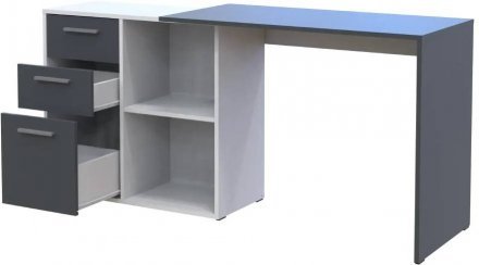 Офісний стіл Doros T8 Білий/Графіт 100х83х75 (DRS-011891) Офісний стіл Doros T8 Білий/Графіт 100х83х75 (DRS-011891)