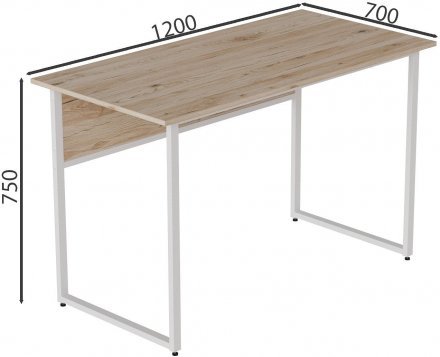 Комп'ютерний стіл Ferrum-decor Коді 75x120x70 білий ДСП Дуб Сан-Марино 16мм (FRD-101224) Комп'ютерний стіл Ferrum-decor Коді 75x120x70 білий ДСП Дуб Сан-Марино 16мм (FRD-101224)