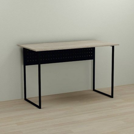 Письмовий стіл Ferrum-decor Майк 75x100x70 чорний ДСП Дуб Сонома 16мм (FRD-103878)