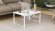 Стіл журнальний приставний Террі Комбо Ferrum-decor 345x662x440 Білий метал ДСП Біле 16 мм (FRD-105143)
