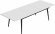 Стіл трансформер журнальний Dandi Small Ferrum-decor 45x120 160)x60 Чорний метал ДСП Білий 16 мм (FRD-106791)