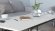 Стіл трансформер журнальний Dandi Small Ferrum-decor 45x120 160)x60 Чорний метал ДСП Білий 16 мм (FRD-106791)