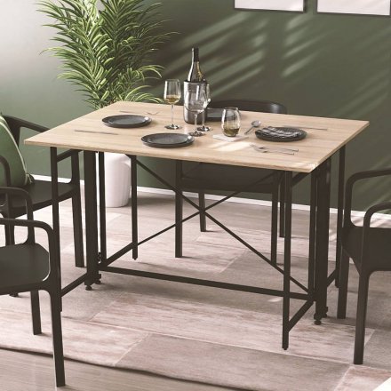 Стіл-книжка трансформер Оріон 3 Ferrum-decor 750x1150x880 Чорний метал ДСП Дуб Сонома 16 мм (FRD-105084) Стіл-книжка трансформер Оріон 3 Ferrum-decor 750x1150x880 Чорний метал ДСП Дуб Сонома 16 мм (FRD-105084)