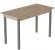 Стіл кухонний Ferrum-decor Маріо 75x120x60 Сірий ДСП Сан-Марино 16мм (FRD-105660)