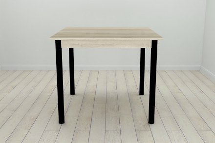 Кухонний стіл Ferrum-decor Агата 75x80x80 Чорний ДСП Сонома 16мм (FRD-106255) Кухонний стіл Ferrum-decor Агата 75x80x80 Чорний ДСП Сонома 16мм (FRD-106255)