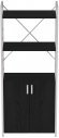 Етажерка 3/60 Ferrum-decor Серії Конект із тумбою 144x60x28 Білий ДСП Сосна Кембра (FRD-104451)