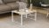 Стіл журнальний приставний Террі Комбо Ferrum-decor 345x662x440 Білий метал ДСП Дуб Сан-Марино 16 мм (FRD-105144)