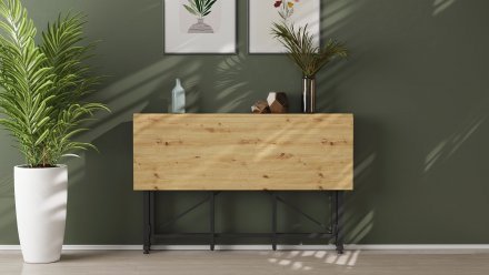 Стіл-книга трансформер Оріон 3 Ferrum-decor 750x1150x880 Чорний метал ДСП Дуб Артизан 16 мм (FRD-105086) Стіл-книга трансформер Оріон 3 Ferrum-decor 750x1150x880 Чорний метал ДСП Дуб Артизан 16 мм (FRD-105086)
