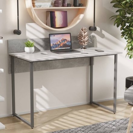 Стіл письмовий Скай Ferrum-decor 75x120x70 Сірий метал ДСП Бетон 32 мм (FRD-106680) Стіл письмовий Скай Ferrum-decor 75x120x70 Сірий метал ДСП Бетон 32 мм (FRD-106680)