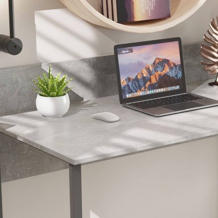Стіл письмовий Скай Ferrum-decor 75x120x70 Сірий метал ДСП Бетон 32 мм (FRD-106680) Стіл письмовий Скай Ferrum-decor 75x120x70 Сірий метал ДСП Бетон 32 мм (FRD-106680)