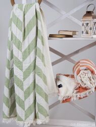 Плед мікроплюш 125x170 см Fishbone Throw Green Eyes Плед мікроплюш 125x170 см Fishbone Throw Green Eyes