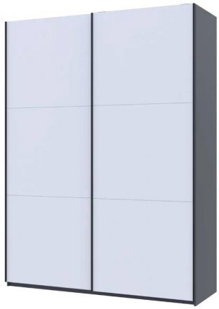 Шафа-купе Doros G-Caiser Графіт/Білий 2 ДСП / 3 частини 180х60х240 DRS-011729 (44900262)