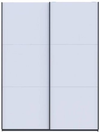 Шафа-купе Doros G-Caiser Графіт/Білий 2 ДСП / 3 частини 180х60х240 DRS-011729 (44900262)