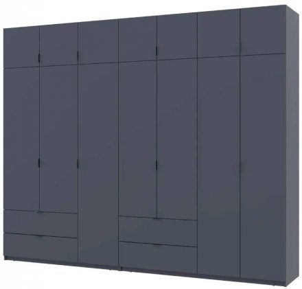 Шафа для одягу Doros Лукас Графіт 3+4 ДСП 295х50х240 DRS-011697 (42005125)