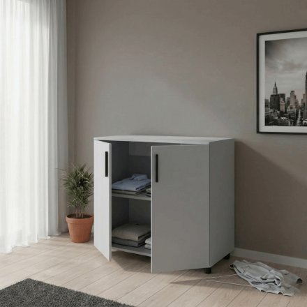 Комод Doros Торн Сірий 2 ДСП 90х51.6х80 (DRS-012090) Комод Doros Торн Сірий 2 ДСП 90х51.6х80 (DRS-012090)