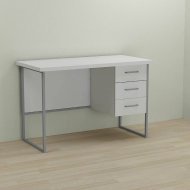 Письмовий стіл Ferrum-decor Гаррі 76x120x70 сірий ДСП Біле 32мм (FRD-101476)