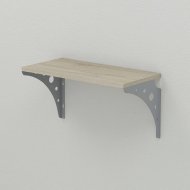 Полиця настінна Ferrum-decor Ханді 2 240x700x240 метал Сірий ДСП Сонома 16 мм (FRD-102651) Полиця настінна Ferrum-decor Ханді 2 240x700x240 метал Сірий ДСП Сонома 16 мм (FRD-102651)