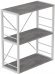 Етажерка 3/60 Ferrum-decor Серії Конект 75x60x28 білий ДСП Бетон 16мм (FRD-104262)